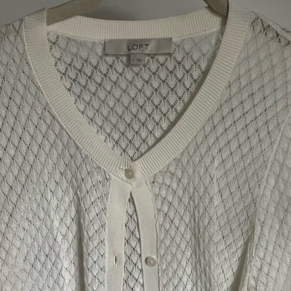 LOFT Crochet Cardigan - Large - Picture 2 of 4